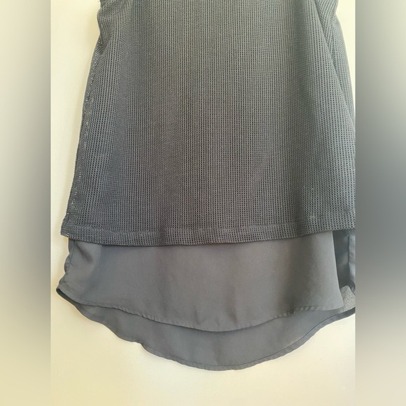 Rudsak Blouse Sleeveless Mesh Layered High Low Multimedia Size S - Picture 3 of 8